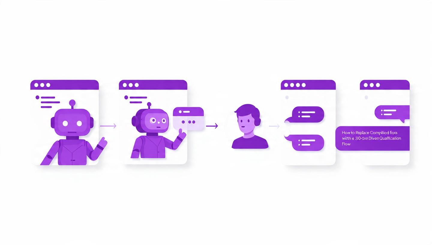How to Replace Complicated Forms with a 30-Second AI-Driven Qualification Flow